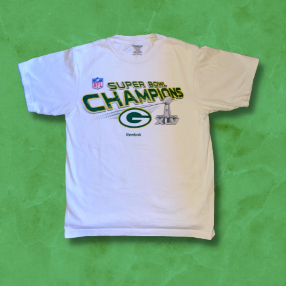 Reebok Men’s M Y2K Packers Super Bowl XLV Tee